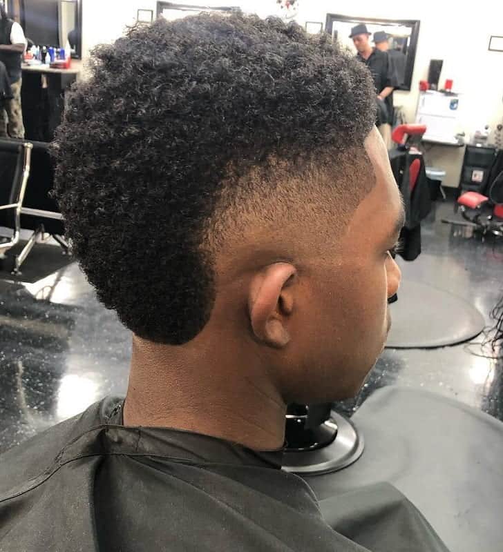 Taper Faded Mohawk for Black Men  