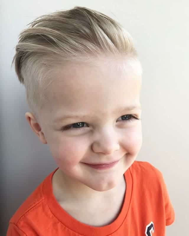 combed back hair for 5 year old boy 