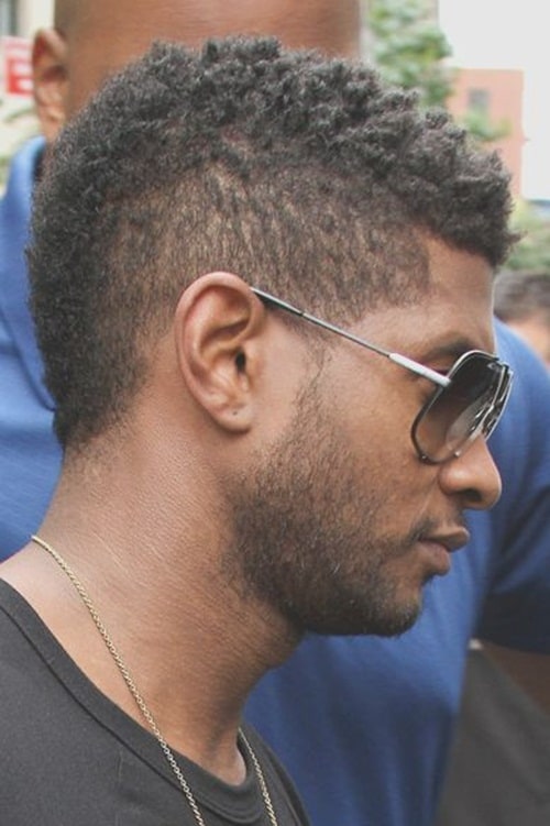 usher haircut perm