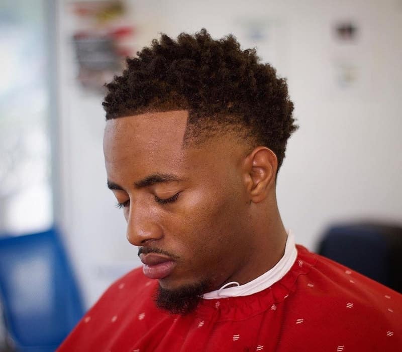 Medium Taper Fade for Black Men 