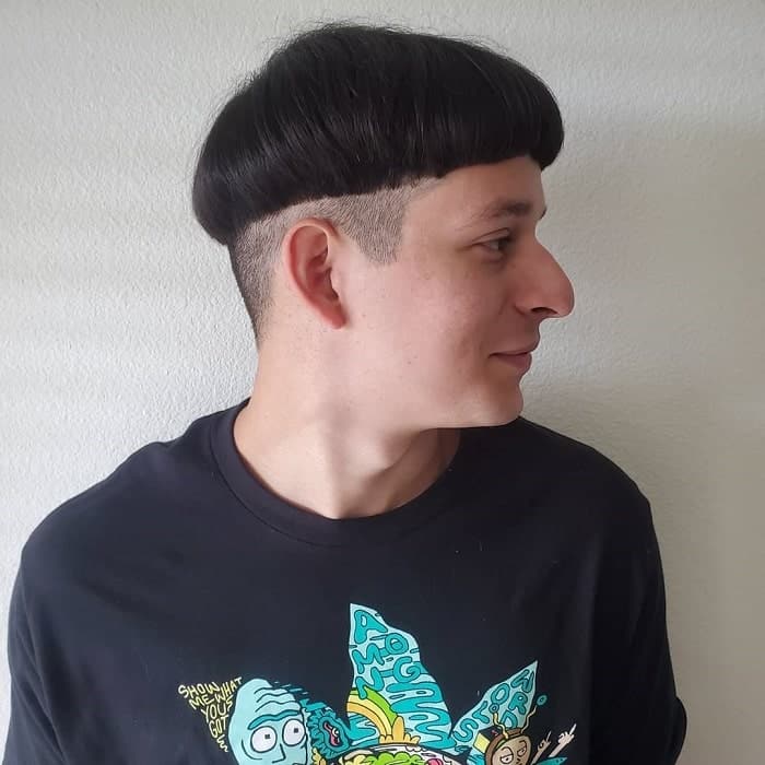 Mushroom Head Haircut