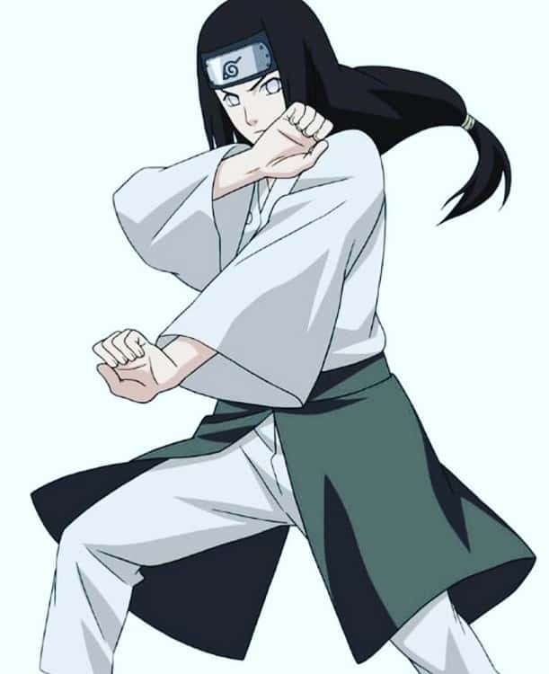 anime boy Neji Hyuuga  with long hair