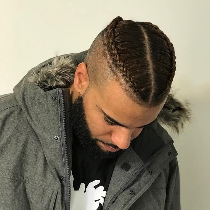 High Top Braids And Fade