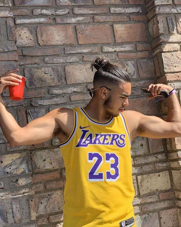 Man Bun with Faded Sides
