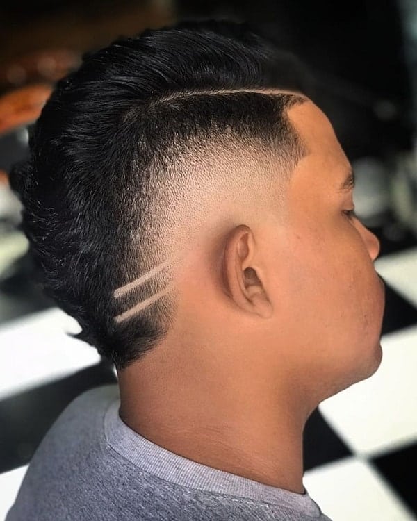 burst fade haircut short hair