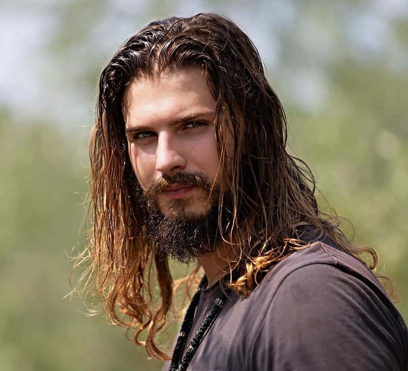 Thick Long Hair with Beard