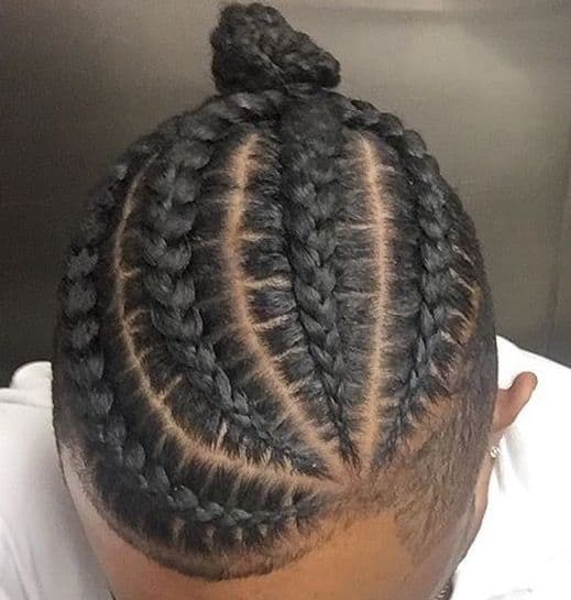 hair leaves with box braids
