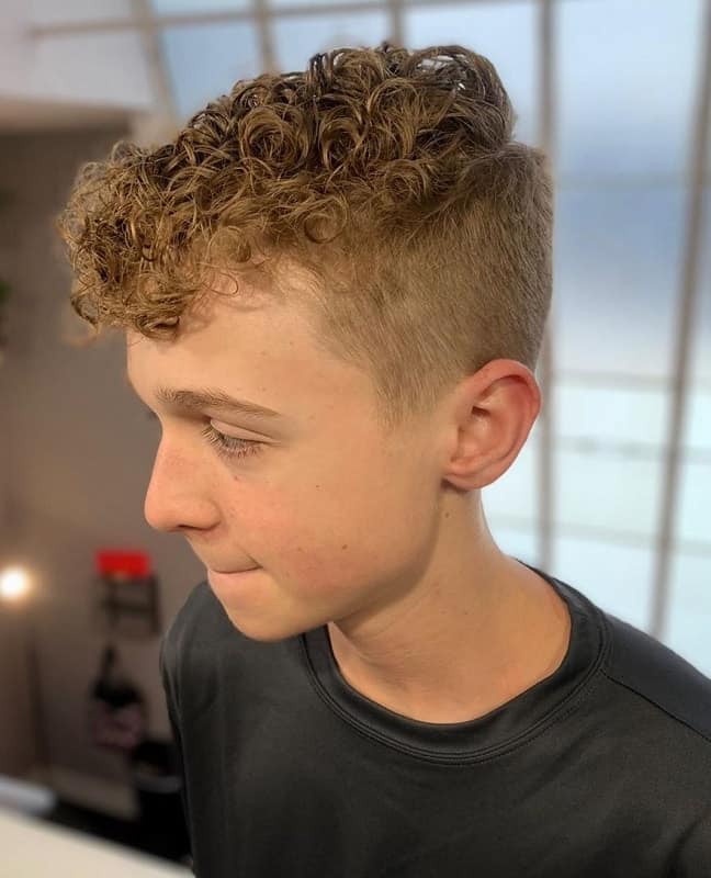 43 Haircuts for boy with curly hair Shoulder Length