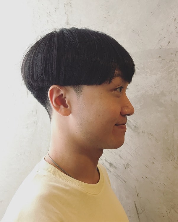 mushroom head haircut