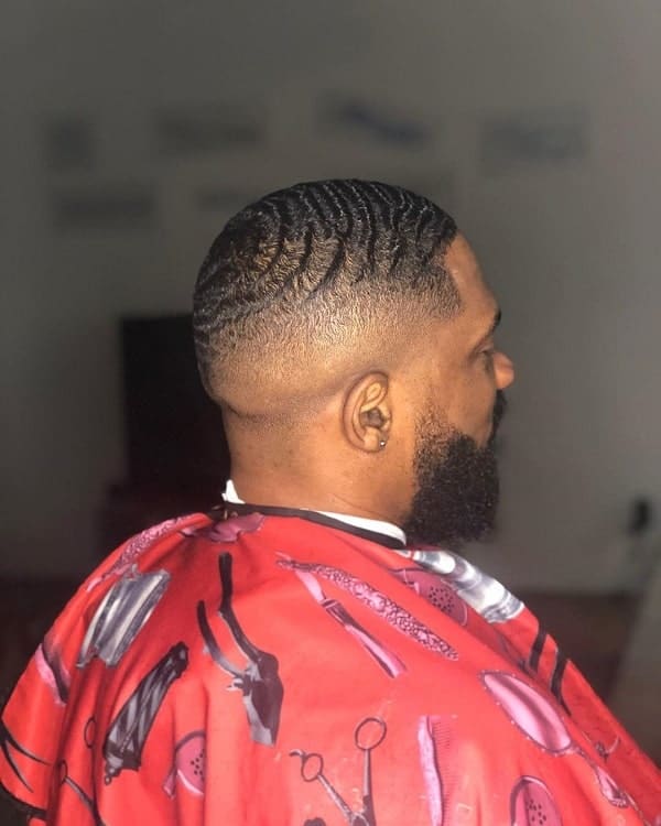 Bald Fade With Beard For Black Men