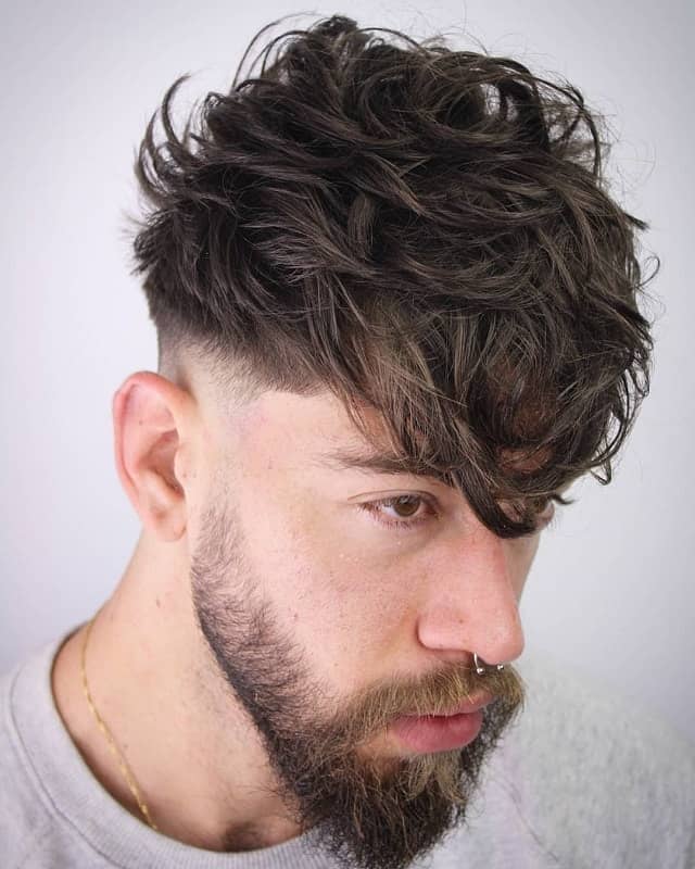 Messy Undercut with Beard