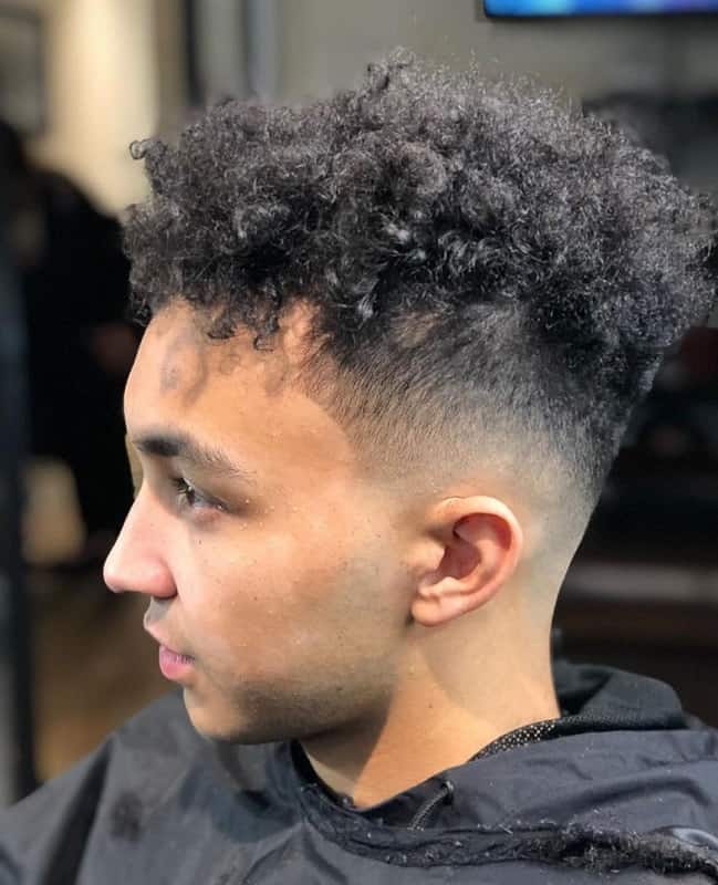 Bald Taper Fade on Curls  