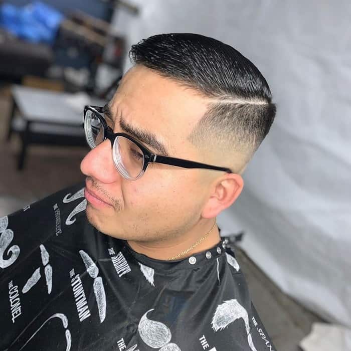 Parted Fade Haircut