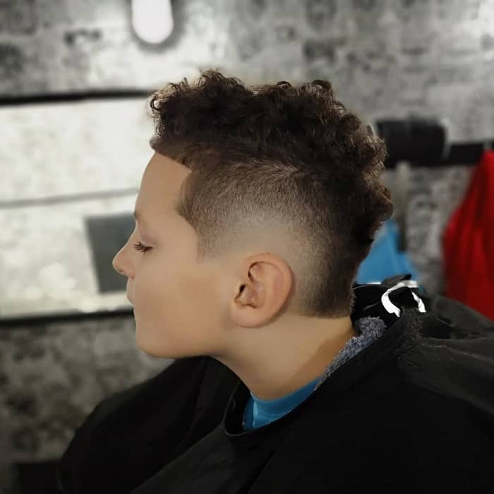 Burst Fade on Boy's Hair