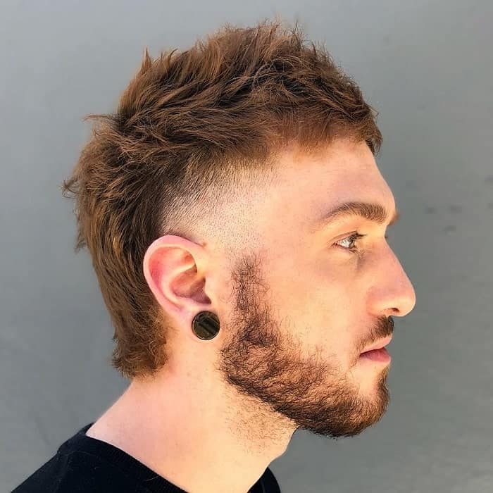 9. Short Mullet With Fade 