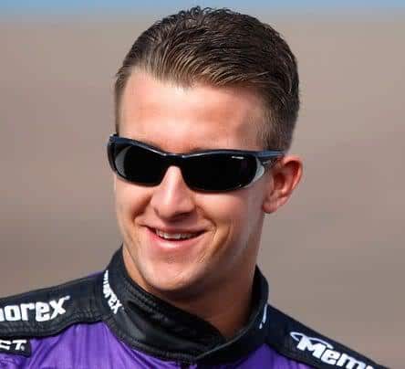 Photo of AJ Allmendinger hair.