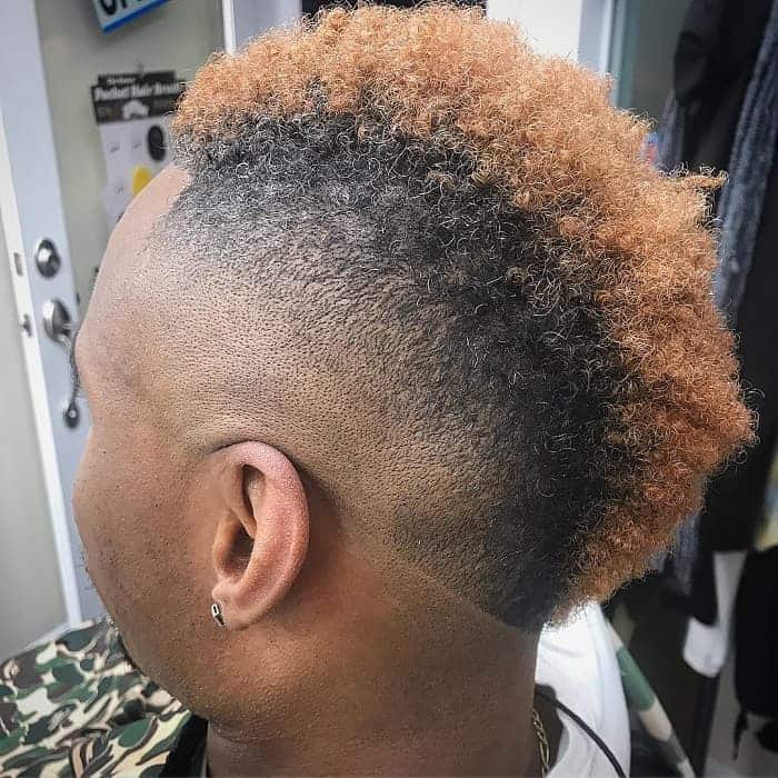 v-line afro mohawk 