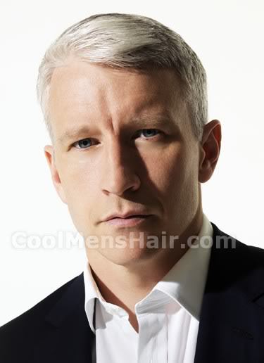 Photo of Anderson Cooper ivy league haircut.