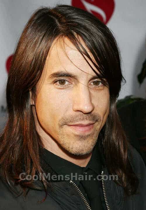 Photo of Anthony Kiedis hair style.