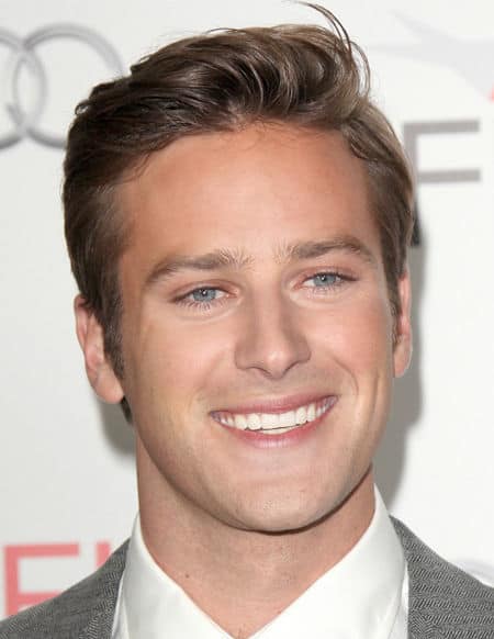 Photo of Armie Hammer hairstyle.