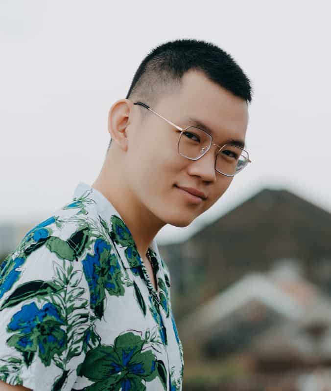 Asian men buzz cut