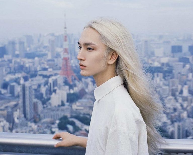 Asian men with long hair