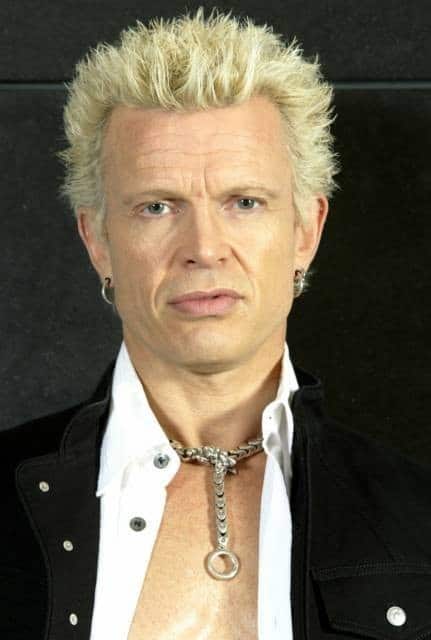 Picture of Billy Idol blonde hairstyle.