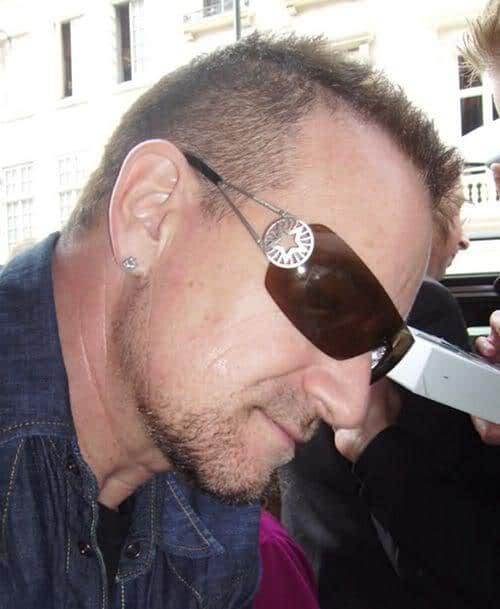 Photo of Bono very short hairstyle