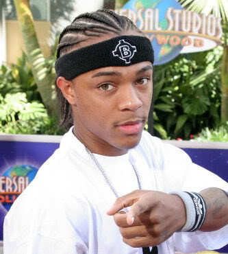 Image of Bow Wow cornrowed hair with straight rows.