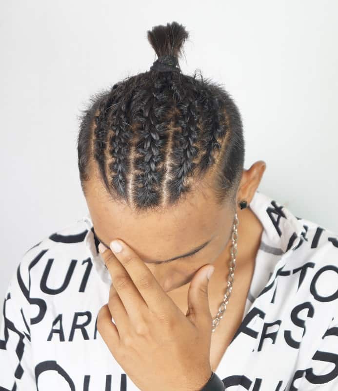 Braids Style for Asian Men with Short Hair 