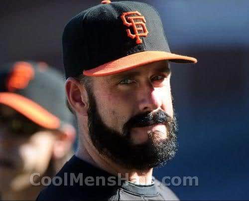 Picture of Brian Wilson with full beard.