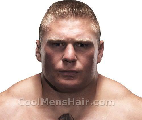 Picture of Brock Lesnar hairstyle. 