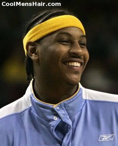 Photo of Carmelo Anthony cornrows hairstyles. 
