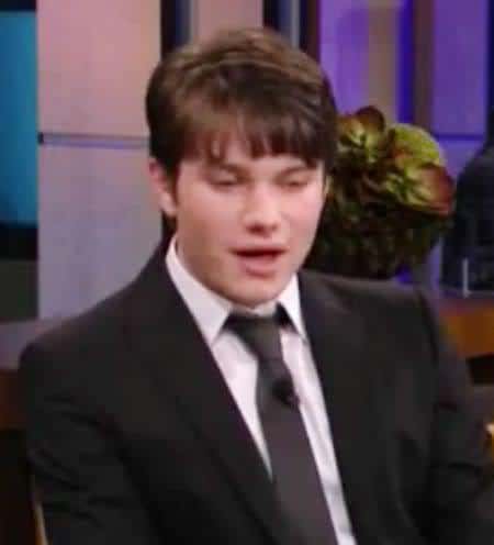 Image of Chris Colfer fringe harstyle.