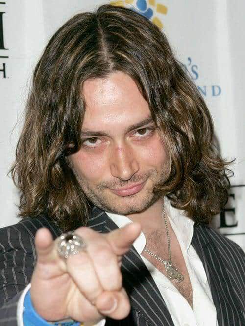 Photo of Constantine Maroulis long hairstyle.