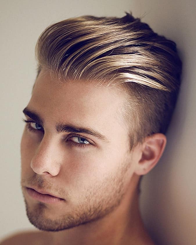 Pushed Slicked undercut for men