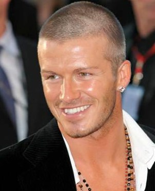 Picture of David Beckham stubble look. 