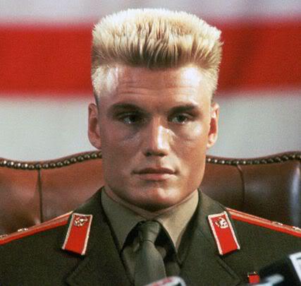 Photo of Dolph Lundgren military flat top.