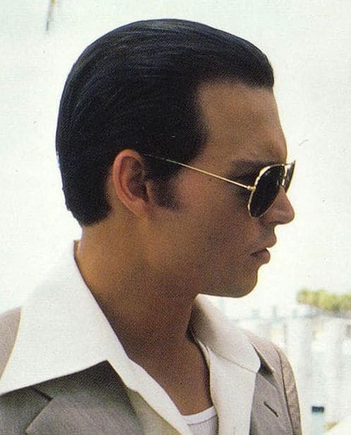 Photo of the side view of Donnie Brasco hair.