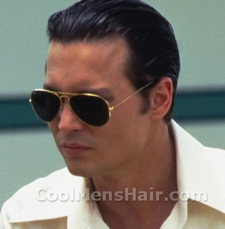 Picture of Donnie Brasco slick back hairstyle.