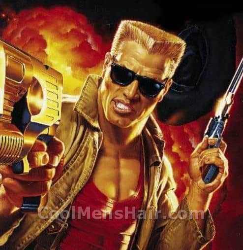 Photo of Duke Nukem hairstyle.