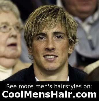 Photo of Fernando Torres mens hairstyle. 