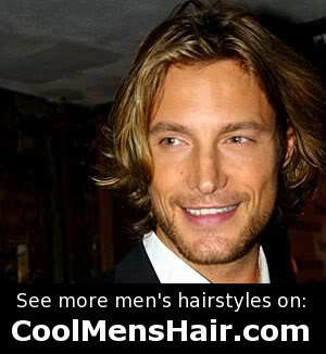 Picture of Gabriel Aubry hairstyle. 