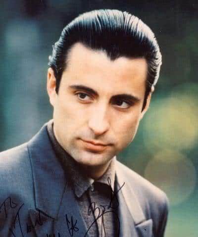 Andy Garcia swept back look