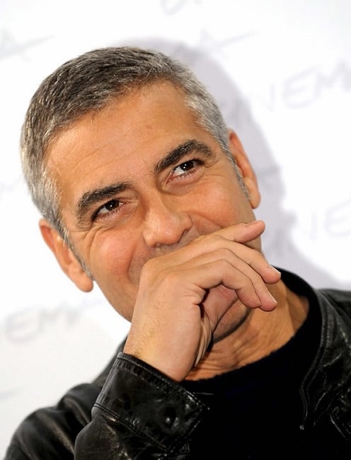 george clooney's short hairstyle