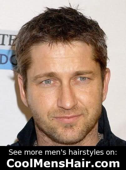 Photo of Gerard Butler hairstyle for guys. 