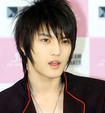 Cool Korean hairstyle from Kim Jae Joong