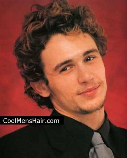 James Franco curly hairstyle. 
