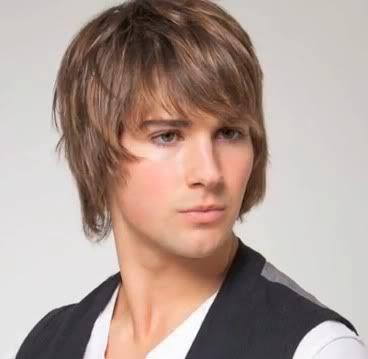 Picture of James Maslow shag haircut.
