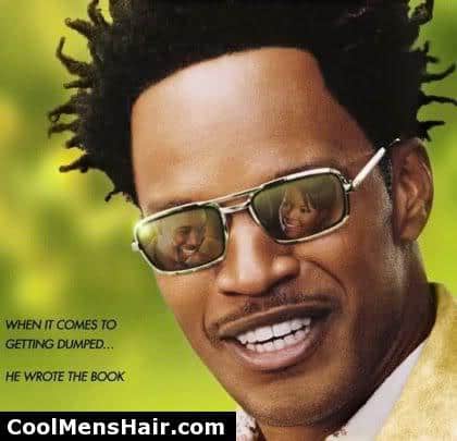 Photo of Jamie Foxx African American twist hair. 